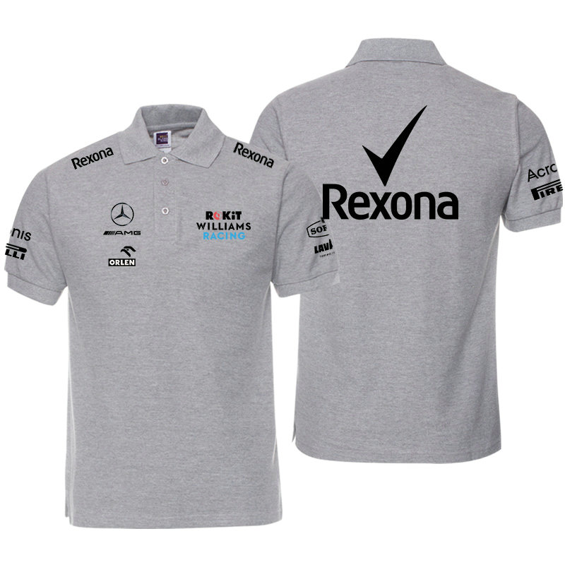 Polo Mercedes AMG et ORLEN Williams Racing Rexona Homme Coton Manche Courte